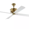 Generation Lighting Subway 56 in. Indoor/Outdoor Hand Rubbed Brass Ceiling Fan with Handheld Remote Control and Reversible Motor 4SBWR56HAB IN STORE PICK UP ONLY